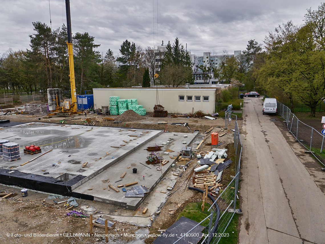 12.04.2023 - Baustelle Haus für Kinder in Neuperlach